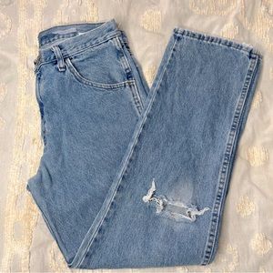 Vintage distressed straight leg 90s jeans 32x 30